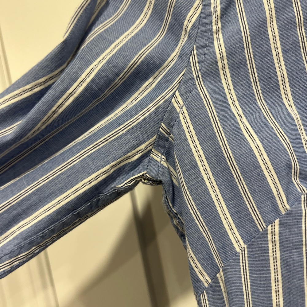 Hollister Blue and White Striped Shirt - Picture 11 of 15